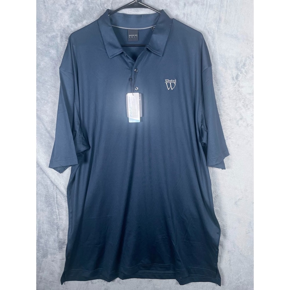 NWT Wexford Golf Hilton Head Men's Dunning Brand Polo Shirt Black Size 3XL XXXL